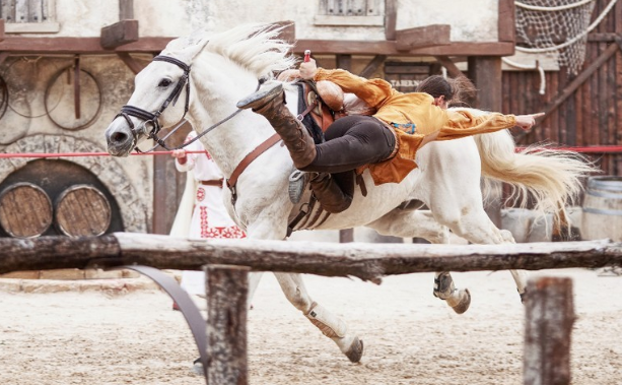 Espectáculo con caballos en 'Puy du Fou'.