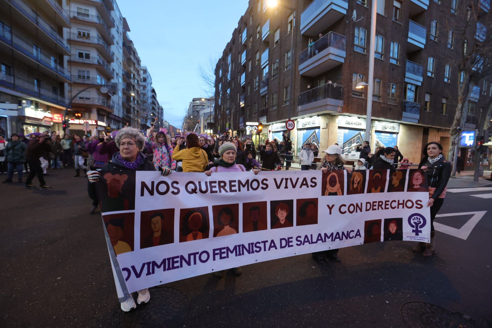 Las imágenes de la manifestación del 8M en Salamanca
