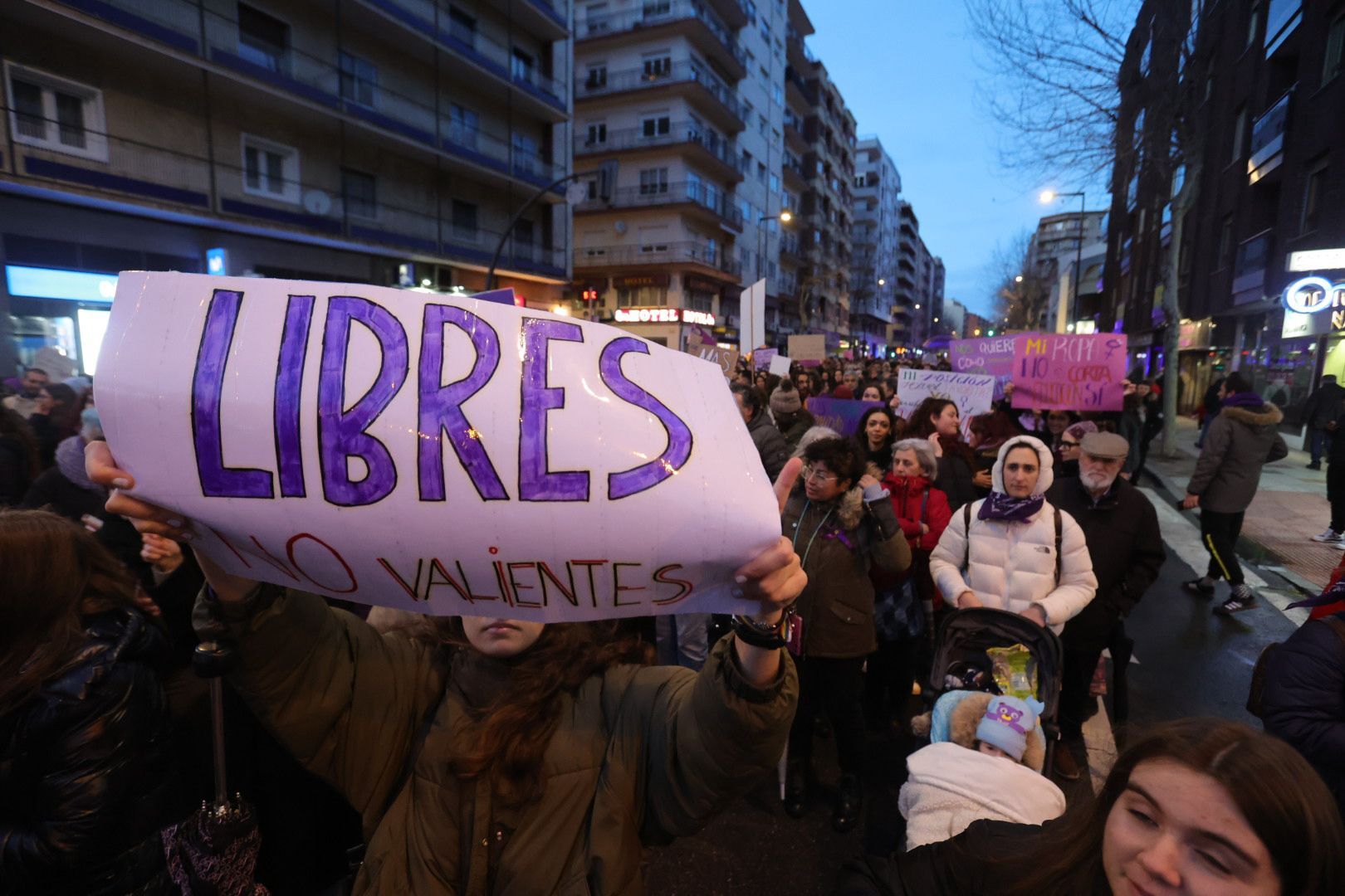 Las imágenes de la manifestación del 8M en Salamanca
