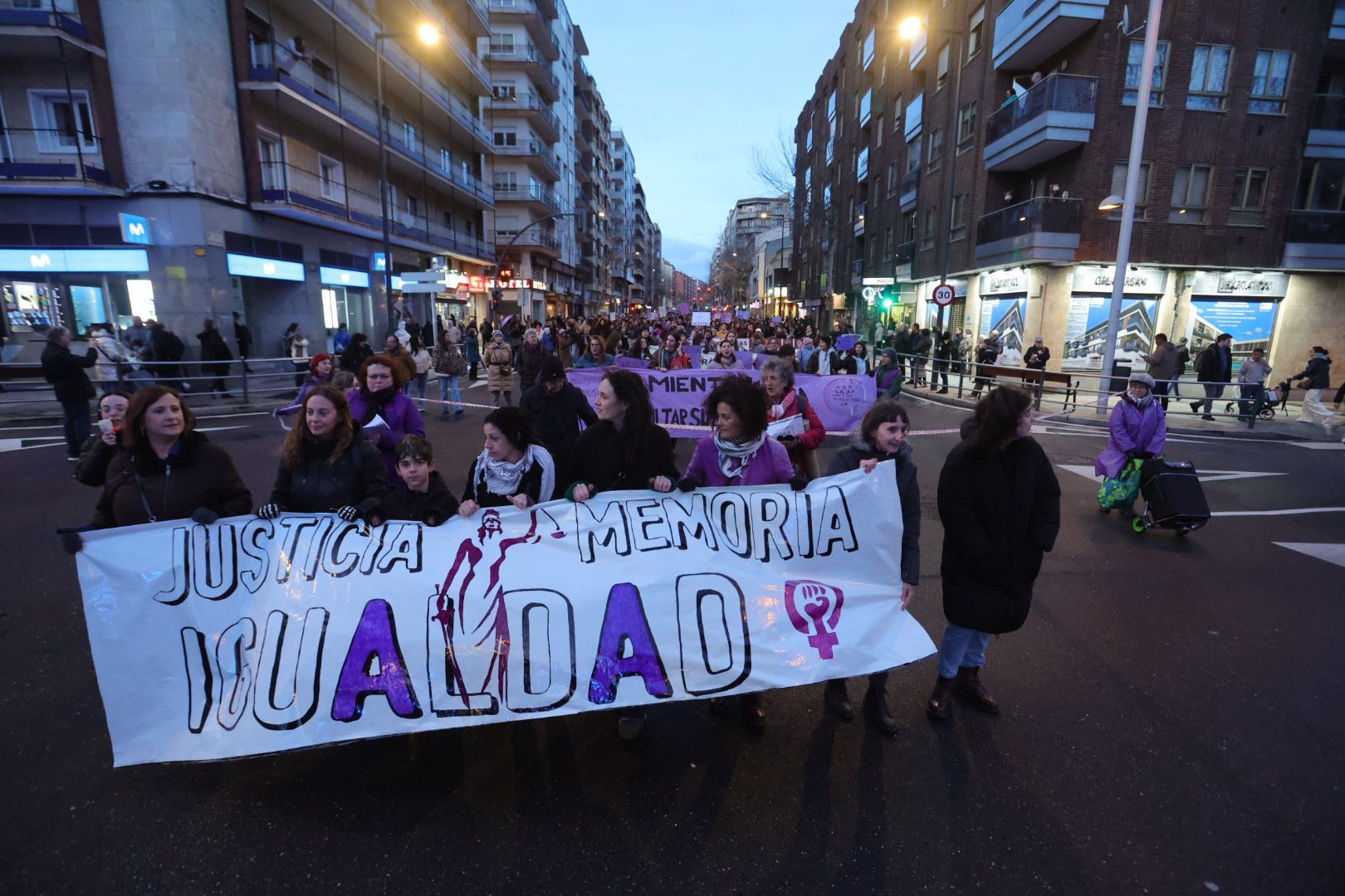 Las imágenes de la manifestación del 8M en Salamanca