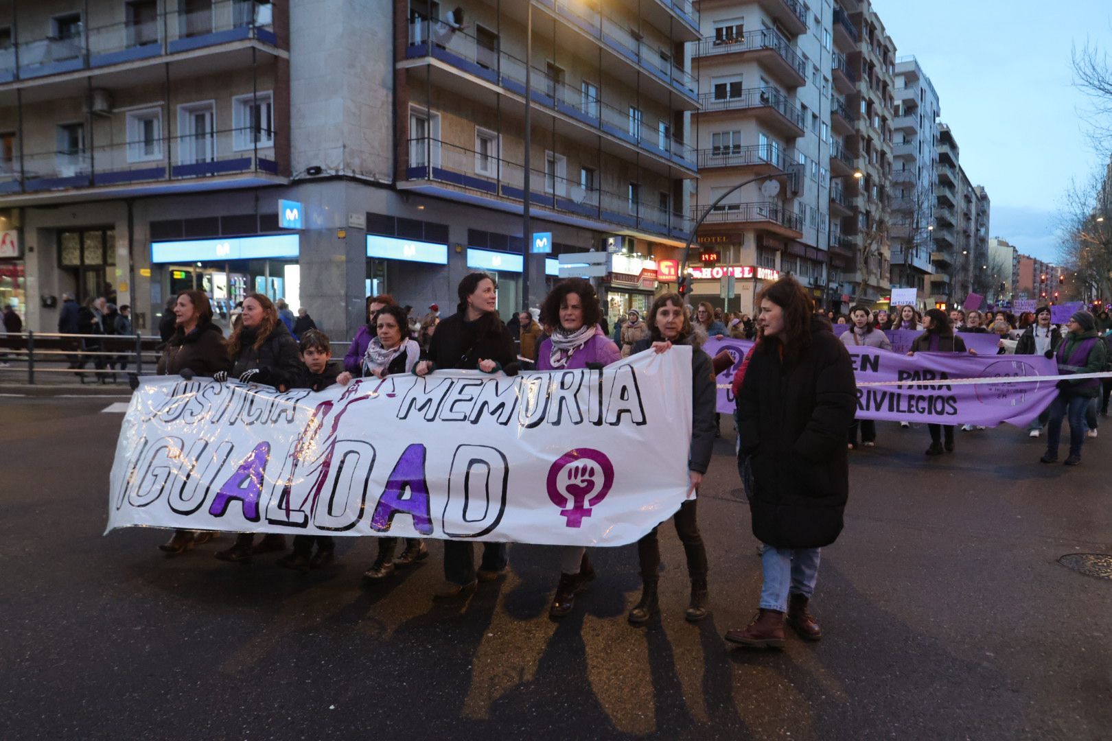 Las imágenes de la manifestación del 8M en Salamanca