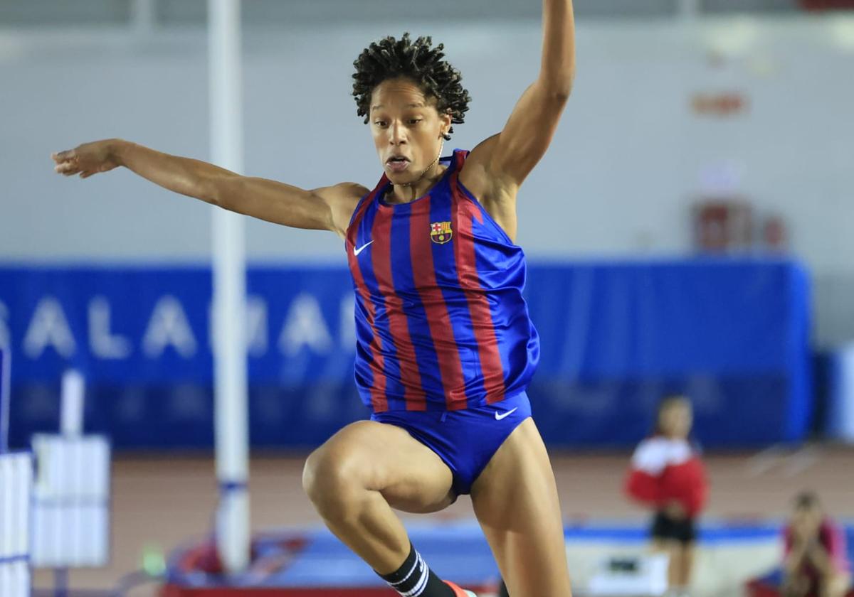 Yulimar Rojas en el I Trofeo de Atletismo Ciudad de Salamanca en Pista Cubierta