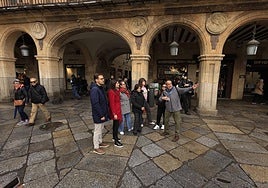 Plaza Mayor. Presentación de 'Salamanca con voz de mujer'