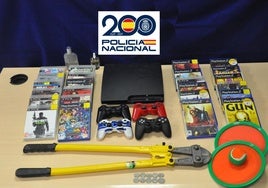 Objetos sustraídos por la policía