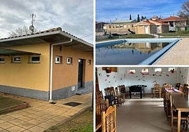 Bar y piscina de Pedrosillo de los Aires.