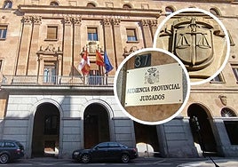 Edificio del Palacio de Justicia de Salamanca que será renovado completamente en su interior.