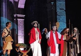 Actores que participaron en la edición anterior en la representación de 'La Pasión'.