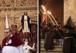 La Cofradía Penitencial del Rosario y la Hermandad Franciscana del Santísimo Cristo de la Humildad.