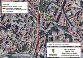 Cuatro calles de Salamanca permanecerán cerradas los próximos días