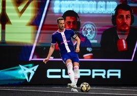 Victor Mongil jugando un partido de la Kings League