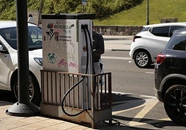 Punto de recarga de eléctricos en Salamanca.