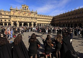 Turistas en la Plaza Mayor