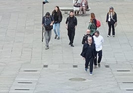 Alberto Chicote en la Plaza Mayor de Salamanca