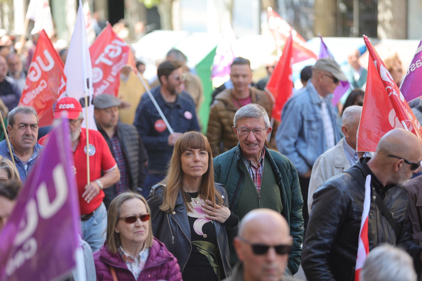 2.500 personas claman en Salamanca por los derechos de los trabajadores