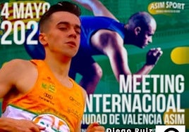 Diego Ruiz en el cartel promocional del Meeting Internacional Ciudad de Valencia