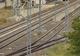 Instalaciones de la electrificación en Tejares.