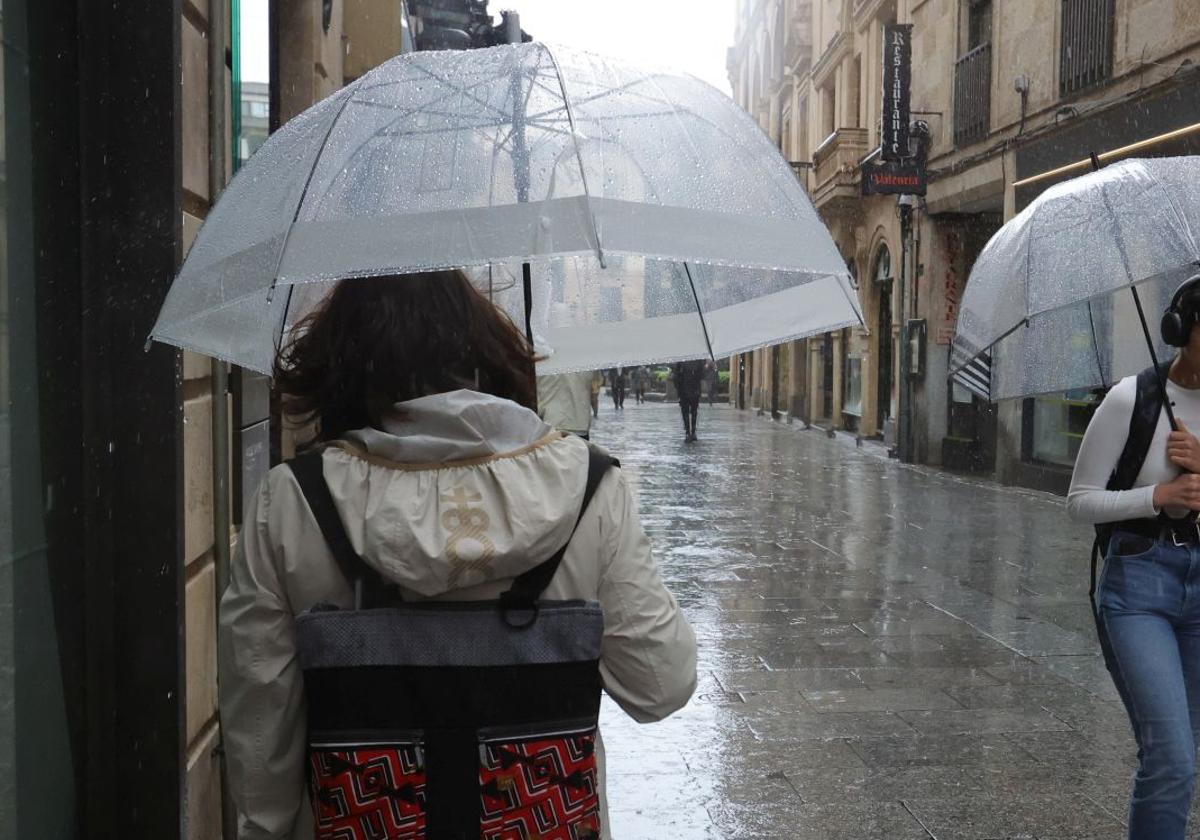 Tormentas, chubascos localmente fuertes y con granizo para Salamanca