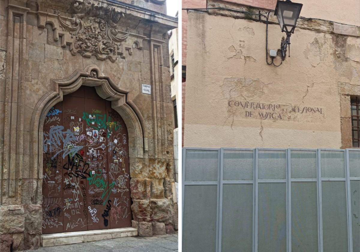 El PSOE exige reparar un edificio, patrimonio de Salamanca, en completo deterioro