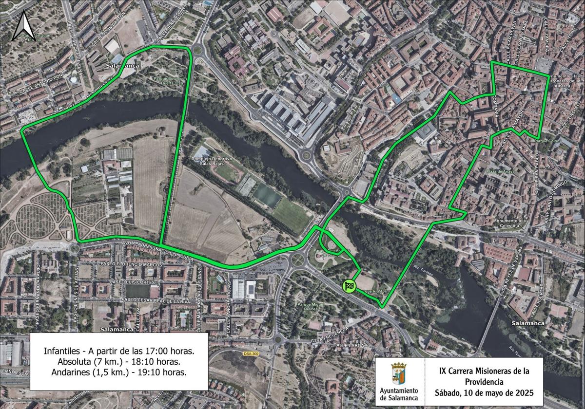 Cortes de tráfico mañana sábado por la IX Carrera Misioneras de la Providencia