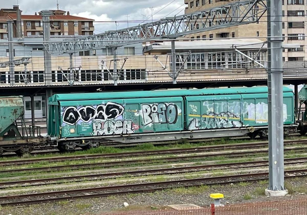 Los dos conocidos grafiteros de Salamanca pillados spray en mano pintando trenes