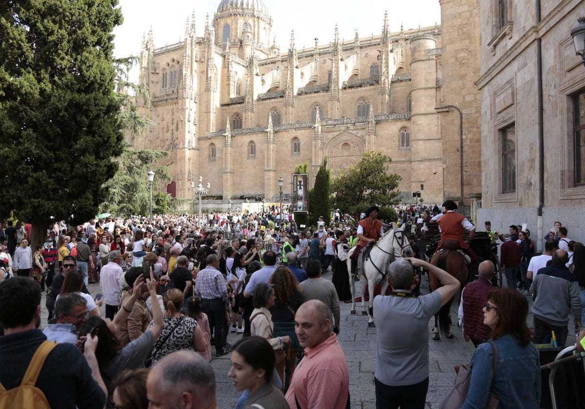 Familias disfrutando de Salamanca