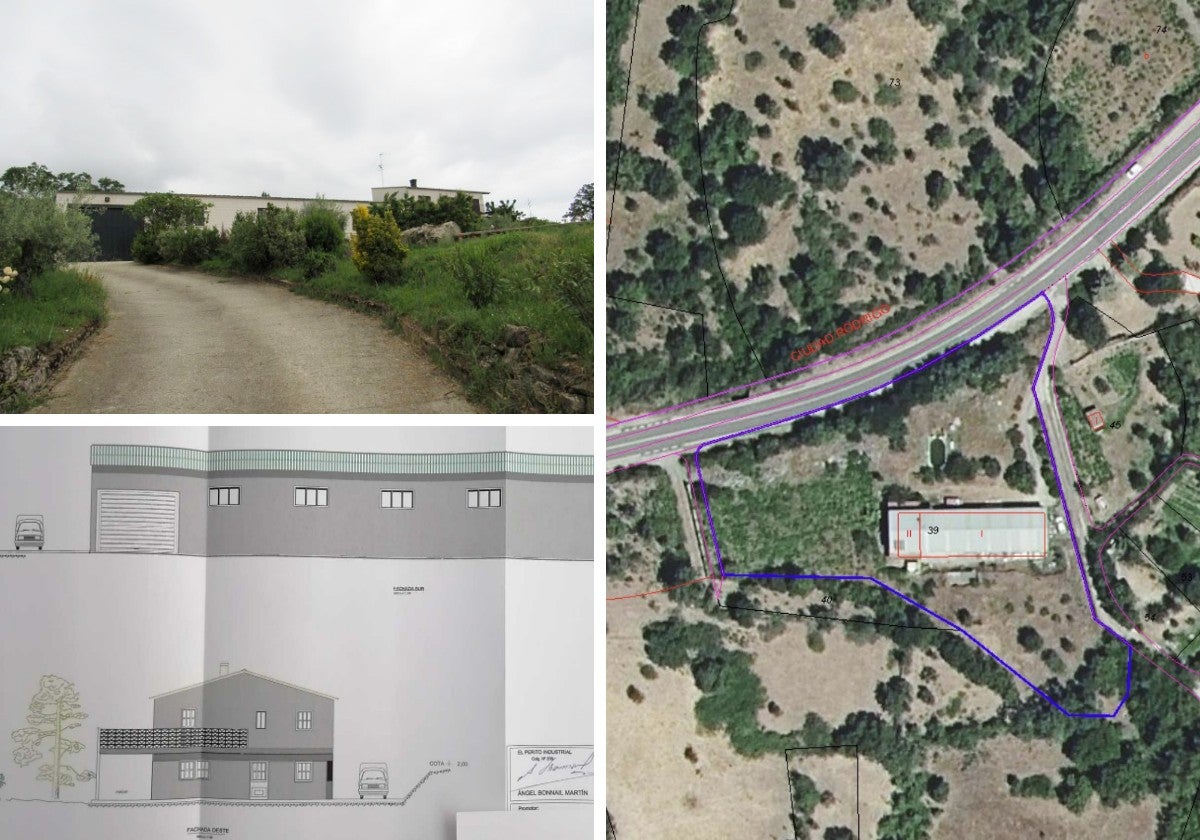 Construcciones, planos y ubicación de la finca.
