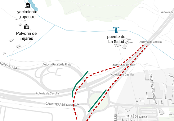 La nueva autovía con dos puentes y un 'scalextric' en Salamanca que salva un valioso yacimiento paleolítico