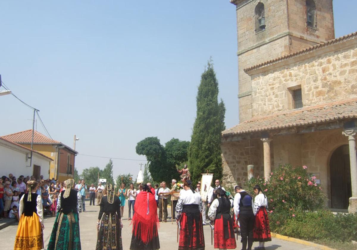 Actos durante las fiestas de Negrilla de Palencia en una imagen de archivo.