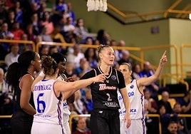 Magarity en su último partido contra Perfumerías Avenida