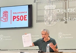 Portavoz del Grupo Socialista en la Diputación de Salamanca, Fernando Rubio.
