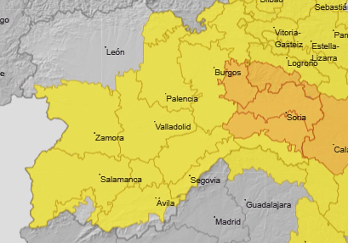 Salamanca, en aviso amarillo de la AEMET por tormentas para este lunes.