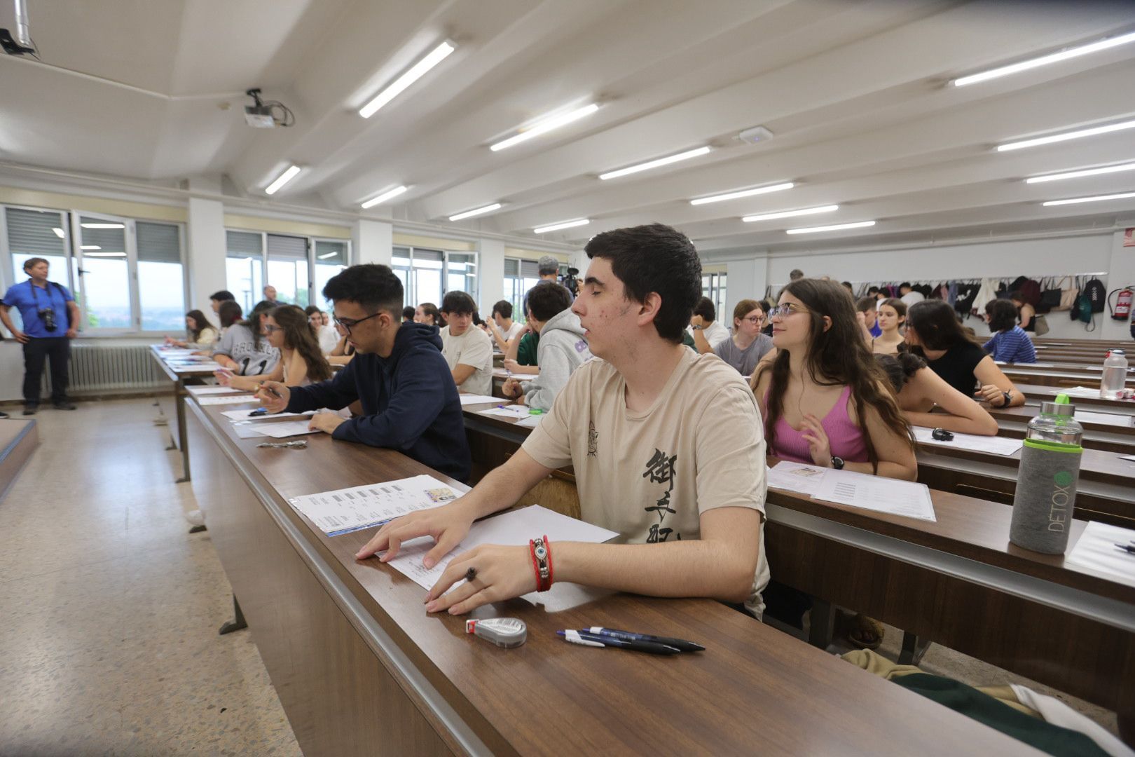 Nervios a flor de piel en la primera jornada de la nueva PAU en Salamanca