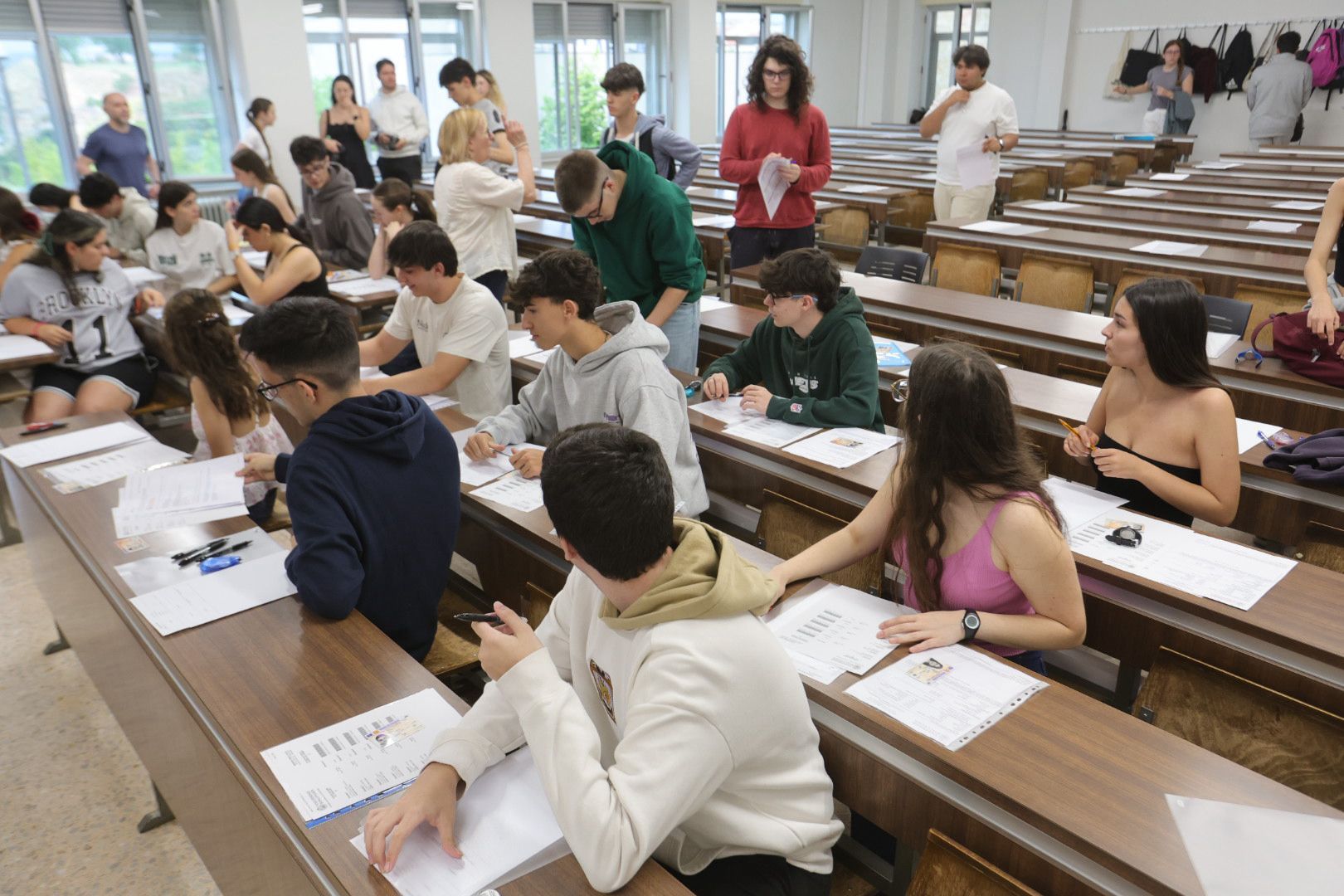 Nervios a flor de piel en la primera jornada de la nueva PAU en Salamanca