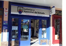 Administración de lotería de Peñaranda en la que se selló el boleto acertante.