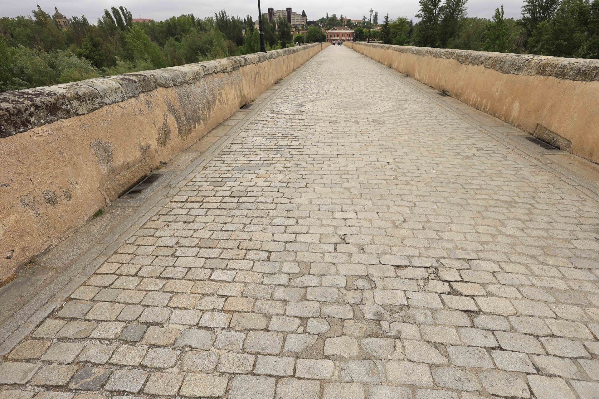 Los daños del Puente Romano de Salamanca que sobrevive a 2.000 años sobre el Tormes