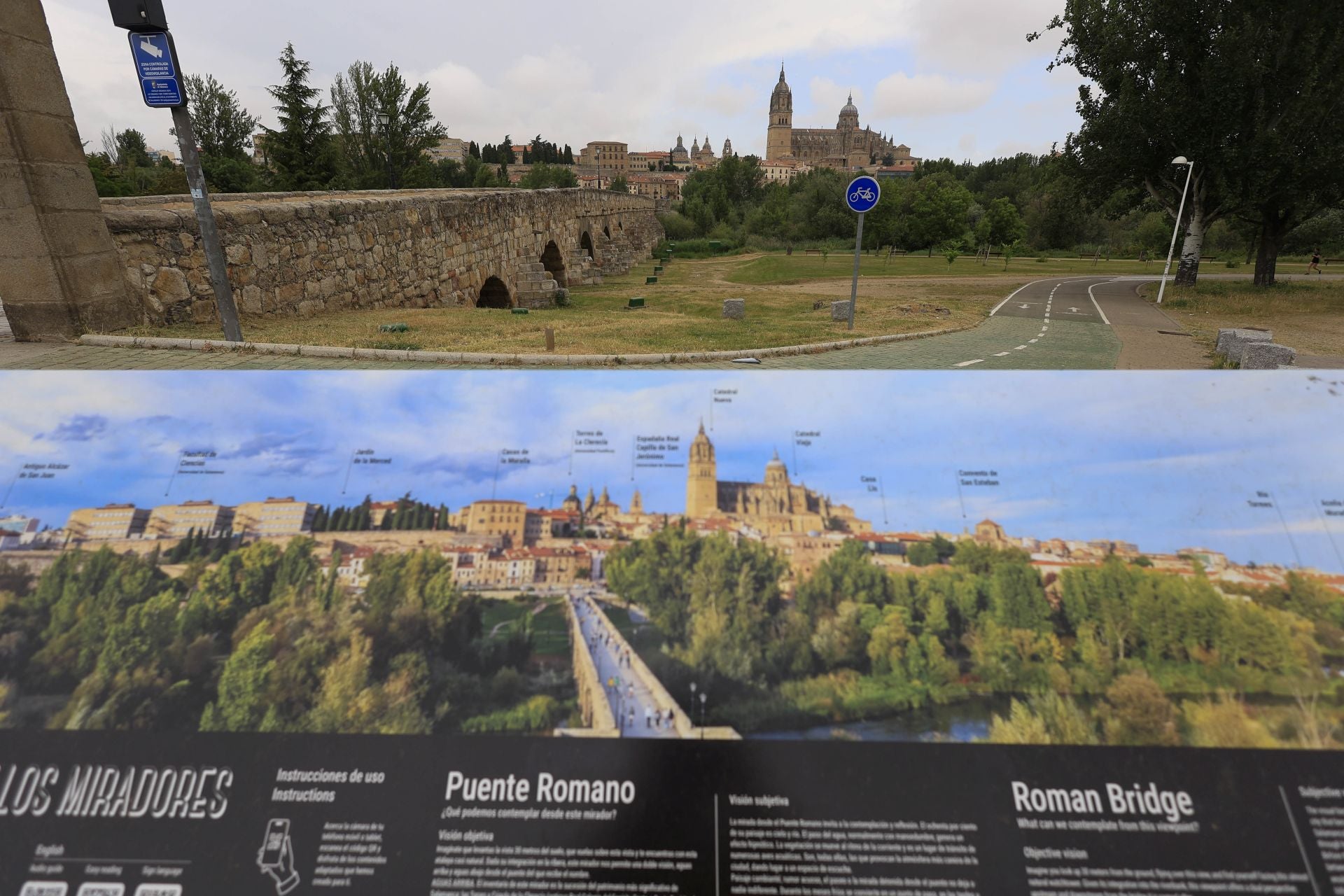 Los daños del Puente Romano de Salamanca que sobrevive a 2.000 años sobre el Tormes