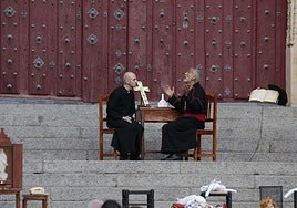 Obra de teatro del programa Plazas y Patios en el Patio Chico en una imagen de archivo