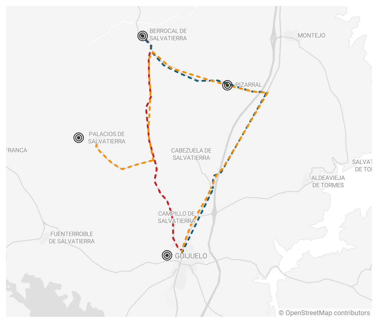 Plano de la zona afectada.