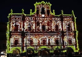 Videomapping del Facyl en la Plaza Mayor