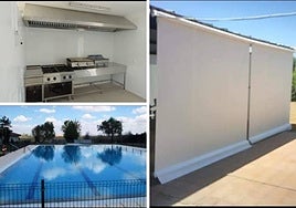 Instalaciones y terraza del chiringuito de la piscina de Rollán.