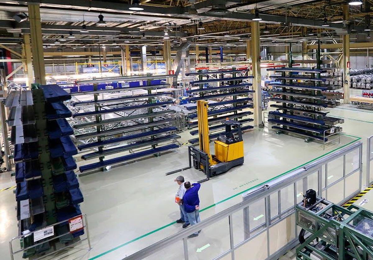 Interior de la fábrica de elementos combustibles de ENUSA en Juzbado.