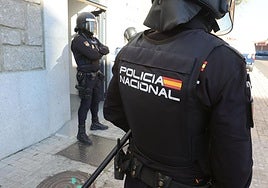 Imagen de archivo de la Policía Nacional en una vivienda de Salamanca.