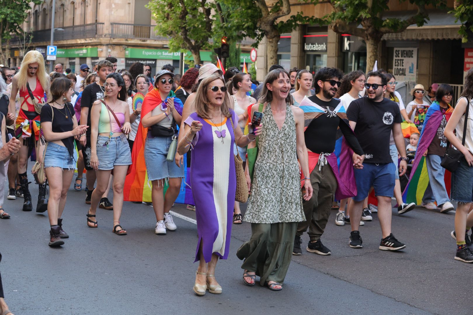 Salamanca marcha por los derechos LGTB+ en una manifestación cargada de reivindicación