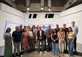 Participantes en el acto de apertura del Curso de Comunicación Social.