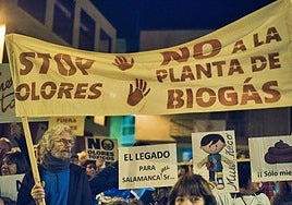 Los vecinos de Villamayor protrestan contra la planta de biogás