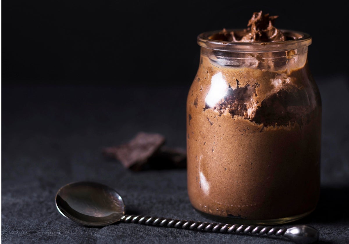 Postre de chocolate