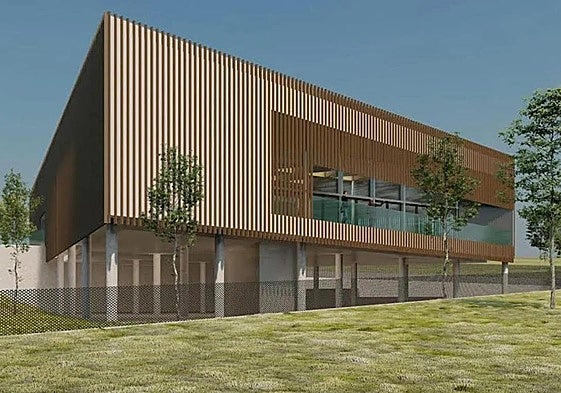 Aspecto exterior de cómo quedará el Centro de Transferencia del Conocimiento.