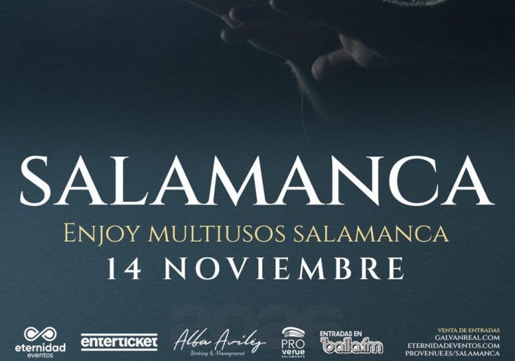 Cartel del concierto en Salamanca