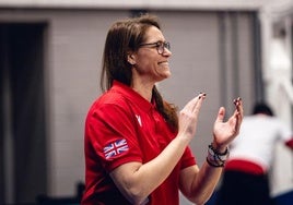 Anna Montañana, durante su etapa en la selección británica.