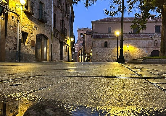 Zona de ocio donde se produjeron los hechos en la calle Bordadores.